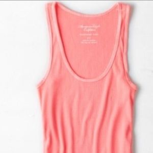 Salmon color boyfriend tank top